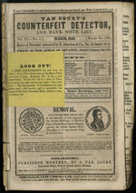 Van Court’s Counterfeit Detector. Philadelphia: J. Van Court. March, 1849.